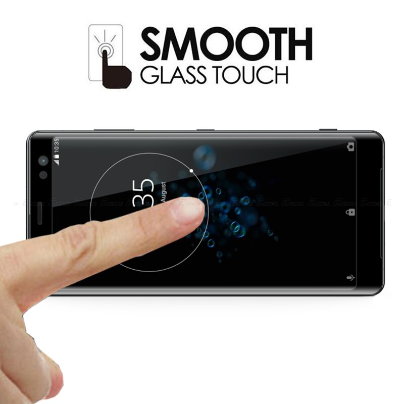 Kính cường lực bảo vệ màn hình viền cong dành cho Sony Xperia Xz3 Xz2 Xz1 Compact Premium Xa1 Xa2 Plus Ultra