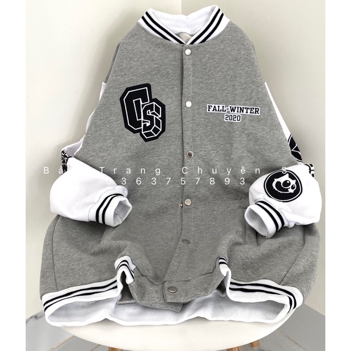 [SIÊU HOT] Áo Bomber Bo Dệt Nỉ CS Form Rộng Unisex Nam Nữ FRRESHIP Chất Nỉ Dày Dấu Quần Chất Đẹp Không Xù