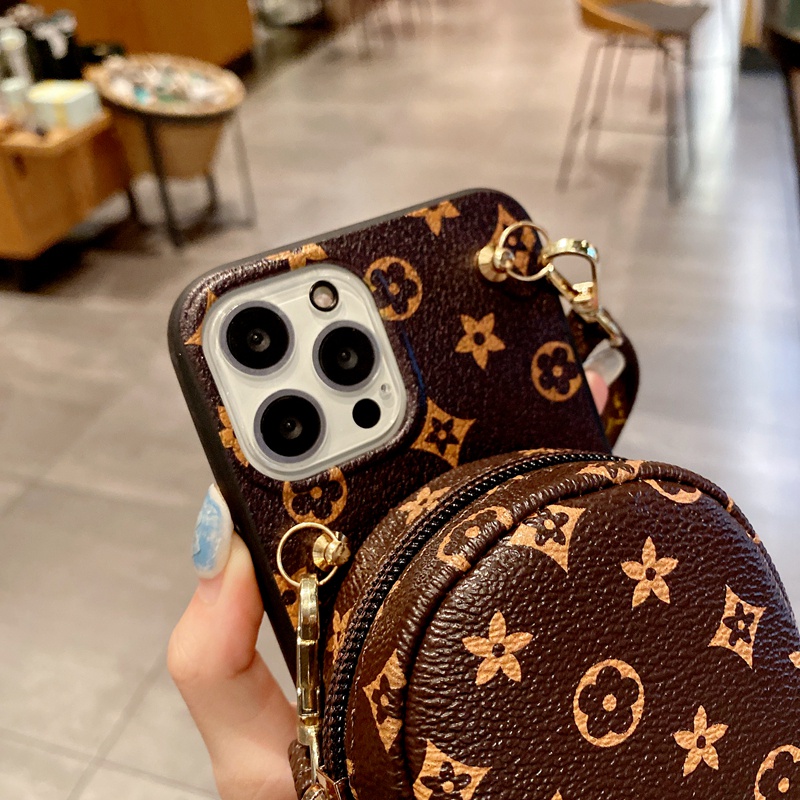 Ốp điện thoại có ngăn ví và dây đeo cho Iphone 13 12 Mini 11 Pro Max X Xs Xr 8 7 6 6s Plus Se 2020 | BigBuy360 - bigbuy360.vn