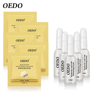Bộ 5 Serum axit hyaluronic và giúp dưỡng ẩm thu nhỏ lỗ chân lông+Nước hoa hồng peptide dưỡng ẩm hiệu OEDO