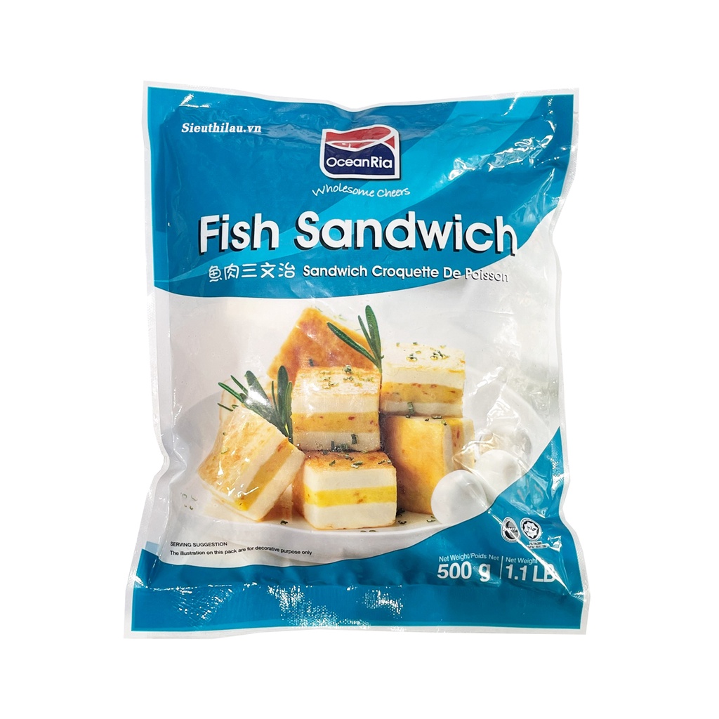 SANDWICH CÁ HỒI OCEANRIA 500g