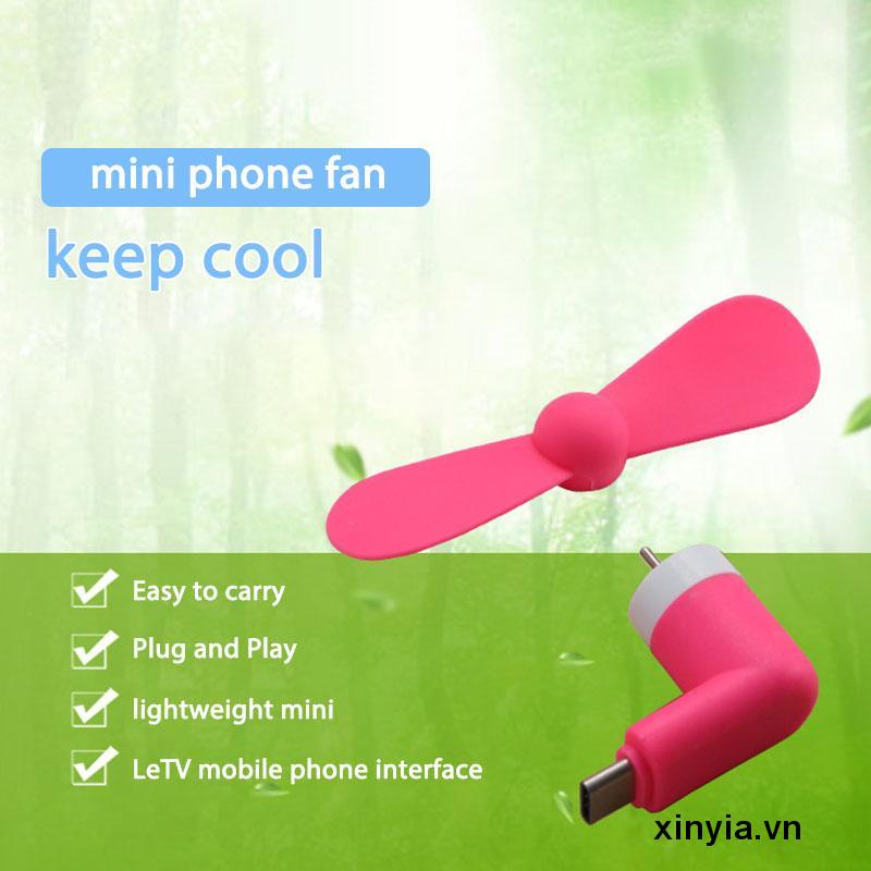 Quạt USB Mini Sáng Tạo Hai Trong Một Cho Điện Thoại Android Apple