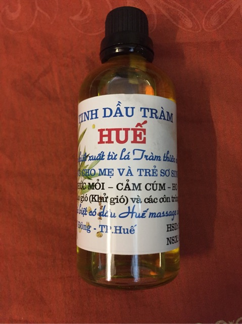 Tinh dầu tràm Huế nguyên chất lọ tròn 100 ml / ̀50 ml