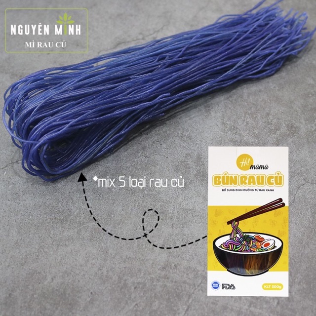 Mì bún rau củ Nguyên Minh bí đỏ/khoai lang/củ dền/chùm ngây 300gr