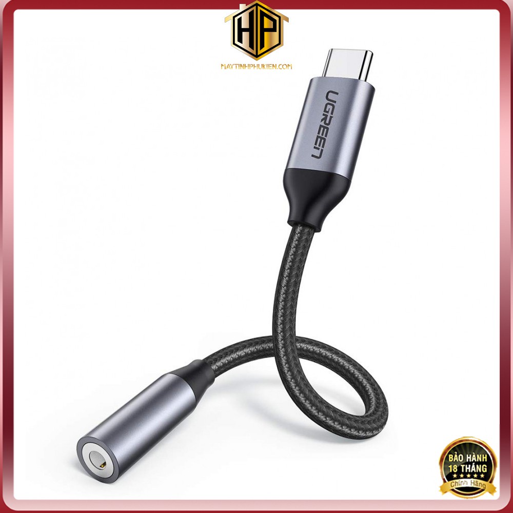 Ugreen 30632 - Cáp chuyển USB Type C to 3.5mm dài 10cm chính hãng