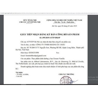 [Date mới nhất] Sữa Ensure Úc loại 850g