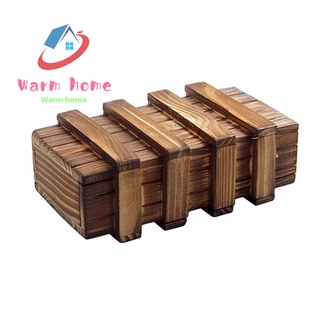 Hộp gỗ ma thuật đựng đồ chơi giải đố