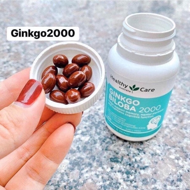 ☘️[HSD 07/2023] Bổ não Healthy Care Ginkgo Biloba 2000mg của Úc 100 viên