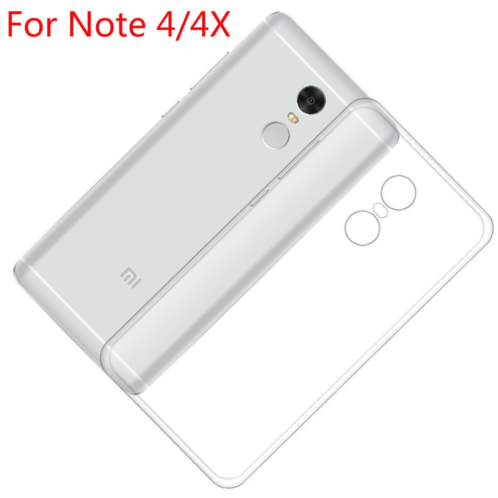 Ốp lưng chống sốc bằng TPU silicon dành cho Xiaomi Redmi Note 8 Pro Note 7 Pro Note 4 Note 4X
