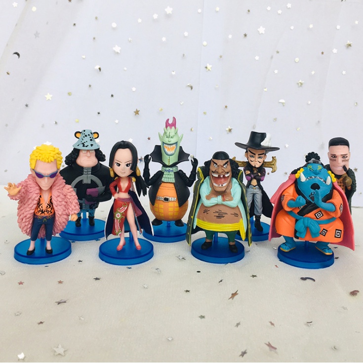 Mô Hình One Piece Chibi Thất vũ hải Luffy Zoro Sanji Ace cao 10cm cực chất tùy chọn mẫu