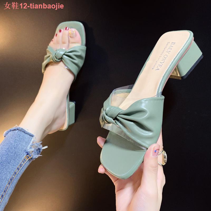 Dép sandal fesyen mùa hè phong cách Hàn Quốc làm sạch lớp lót dày phiên bản mới cho nữ