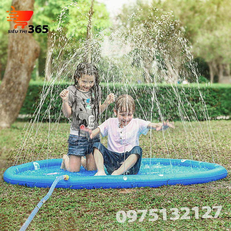bể bơi phun nước cho bé vui chơi thích thú trong thời tiết mùa hè, phao phun nước trẻ em món quà ý nghĩa, thảm chơi nước