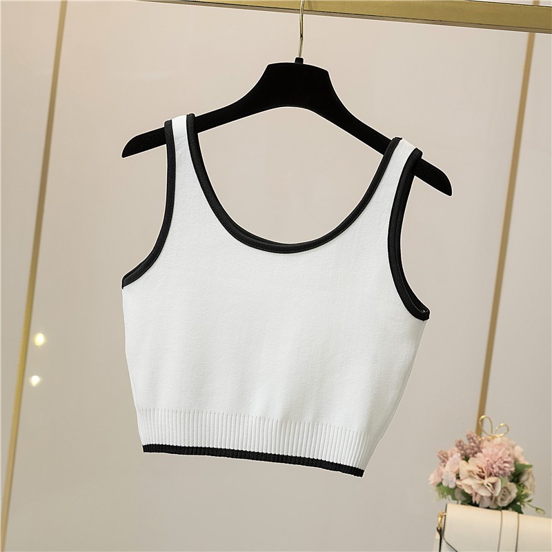 Set Áo Khoác Cardigan Dài Tay Và Áo Len Ngắn Phong Cách Hàn Quốc Mới