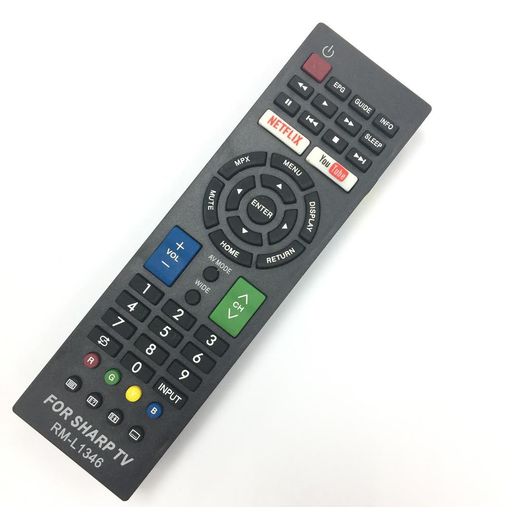 REMOTE ĐIỀU KHIỂN TIVI SHARP SMART RM-L1346 KHÔNG HỘP-GIÁ RẺ