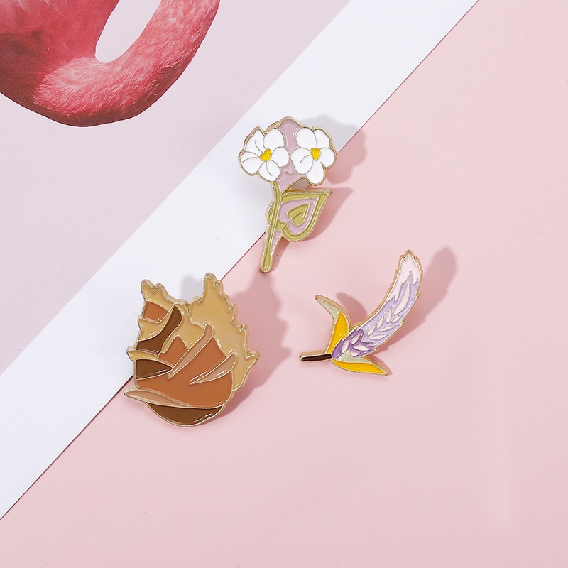 Huy Hiệu Cài Áo Kim Loại Tráng Men Hình Ngọn Lửa Frozen Liyue Cho Bạn Bè