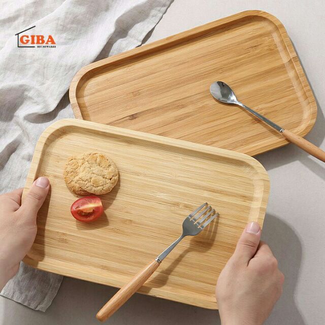 KHAY GỖ TRE CHỮ NHẬT 30x20x2.1cm