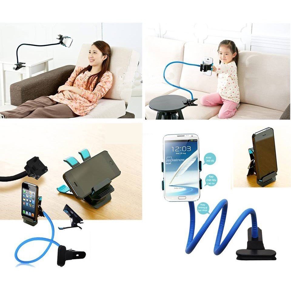 Giá Đỡ Kẹp Điện Thoại xoay 360 độ đế hợp kim nhôm gập gọn X68 - giá đỡ điện thoại xem phim selfie livestream xem phim | BigBuy360 - bigbuy360.vn