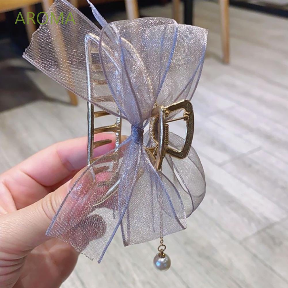 Kẹp Tóc Hình Nơ Ren Nhiều Màu Thời Trang Hàn Quốc Cho Nữ