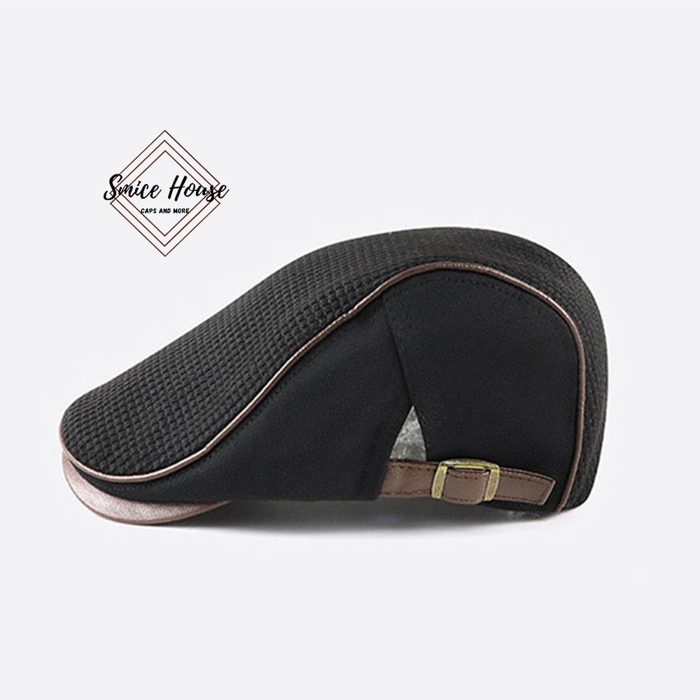 Nón beret denim Jamont nam cao cấp thoáng khí mũ nồi nam cao tuổi cho ông và bố hàng nhập khẩu- Smice House