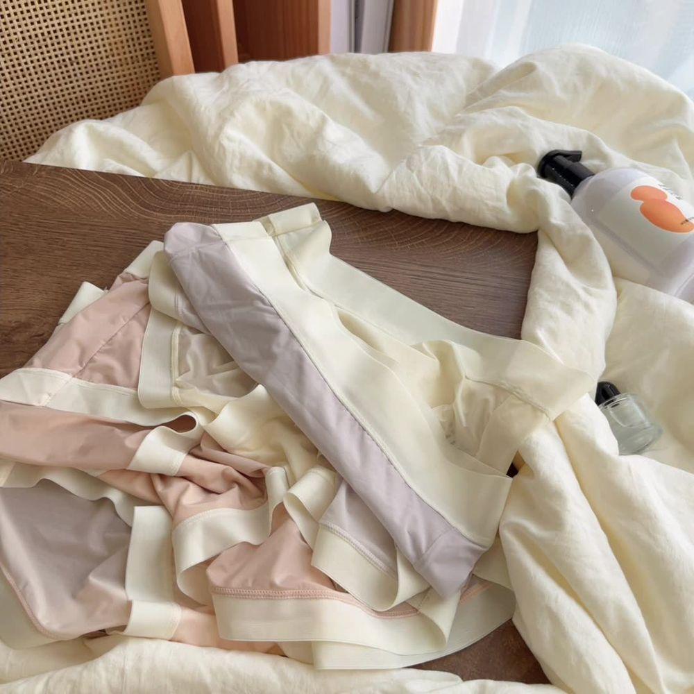 OCEANMAP Quần Lót Lụa Màu Sắc Ngọt Ngào Quyến Rũ Thoải Mái Cho Nữ