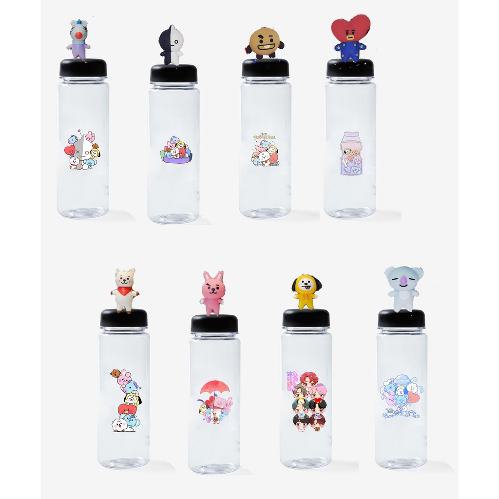 Bình nước bangtan army BNDN4 500ml kpop idol hoạt hình cute dễ thương