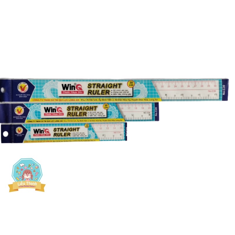 Thước kẻ dẻo WinQ 15cm,20cm,30cm