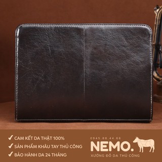 [Ví handmade] Ví doanh nhân, ví iPad da bò mềm thật 100% - VDN010