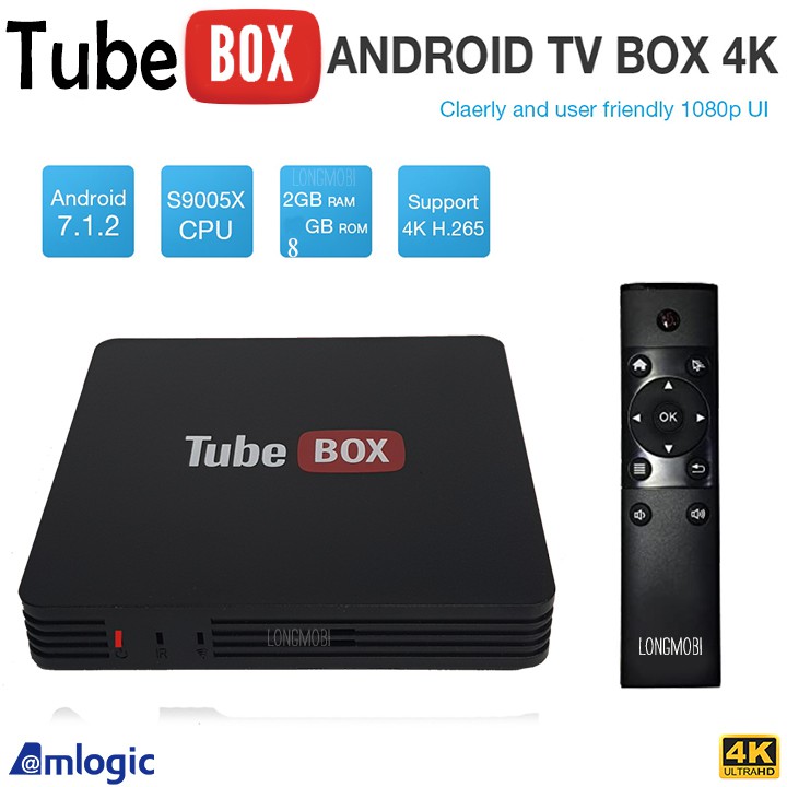 TubeBox 4K Android Tv Box Ram 2GB Giá Tốt Xem Truyền Hình Ổn Định