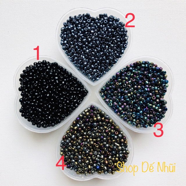 20gr Cườm Thủy Tinh 3~4mm