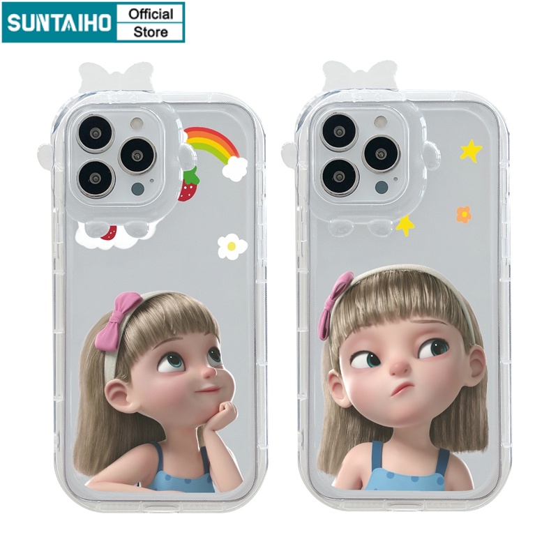 Suntaiho Ốp lưng iphone Ốp Điện Thoại TPU mềm chống va đập thích hợp cho iPhone 13 11 12 14 Pro ProMax Xs Max XR 6 6 7 8 Plus