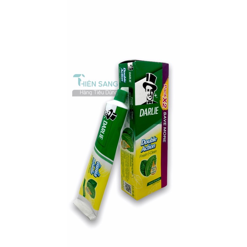 Kem đánh răng Darlie ông tây vị bạc hà hộp 2 tuýp