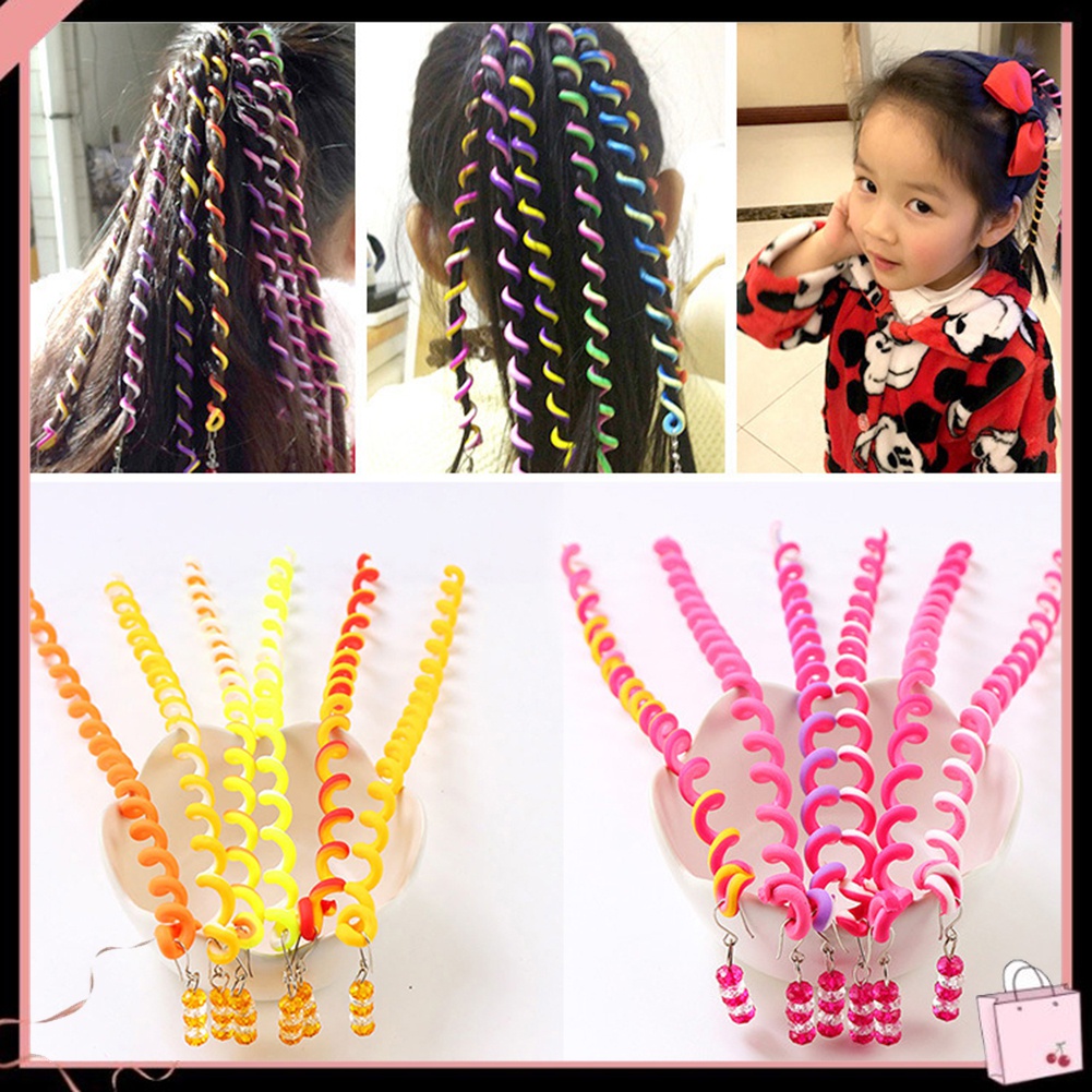 Set 6 Dụng Cụ Tết Tóc Dạng Xoắn Ốc Dành Cho Bé Gái