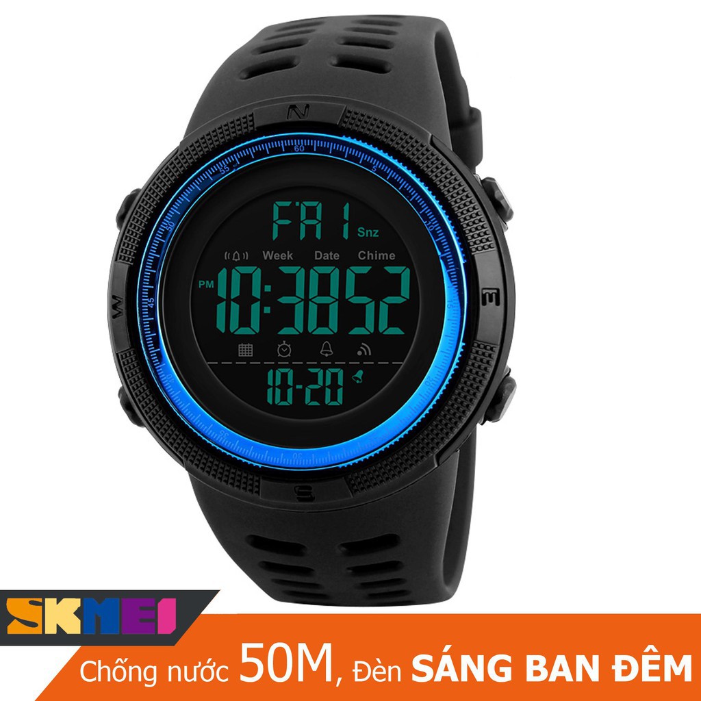 [CHÍNH HÃNG- SALE LỖ 3 NGÀY] SKMEI- Đồng Hồ Thể Thao Nam Kỹ Thuật Số Đèn LED Hiển Thị Giờ , CÓ CHỨC NĂNG ĐẾM NGƯỢC | BigBuy360 - bigbuy360.vn