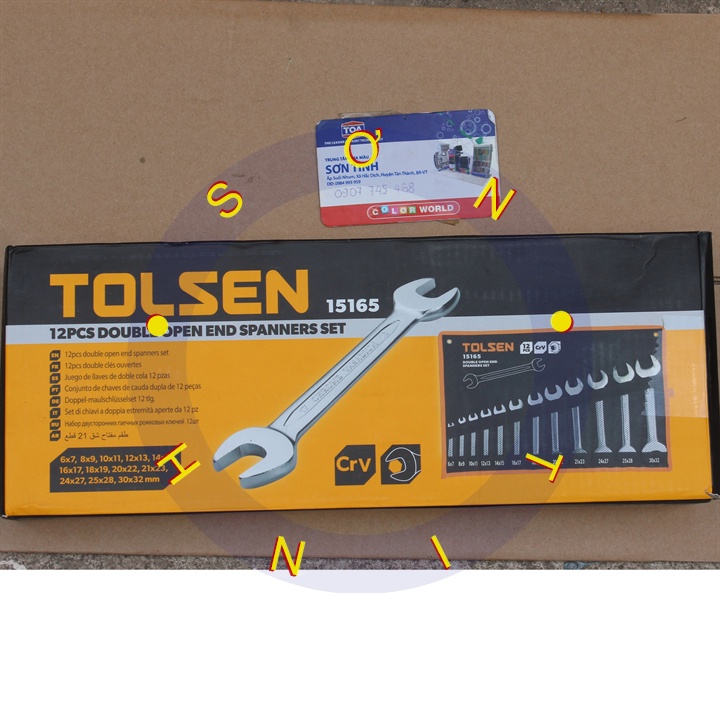 Chìa khóa 2 đầu miệng 12 cây Tolsen 15165