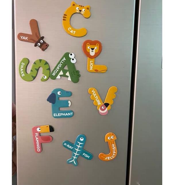 [Chính Hãng] Bộ chữ cái nam châm Mideer, Letter Magnets gồm 26 miếng, đồ chơi nam châm giúp bé học chữ và đánh vần