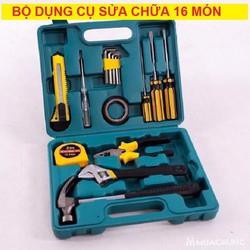 Bộ vít, bộ dụng cụ sửa chữa đa năng 16 món (Búa, kìm, thước...)- Tiện dụng