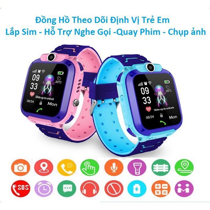 Đồng hồ thông minh định vị GPS chống nước - Q12 Smart Watch