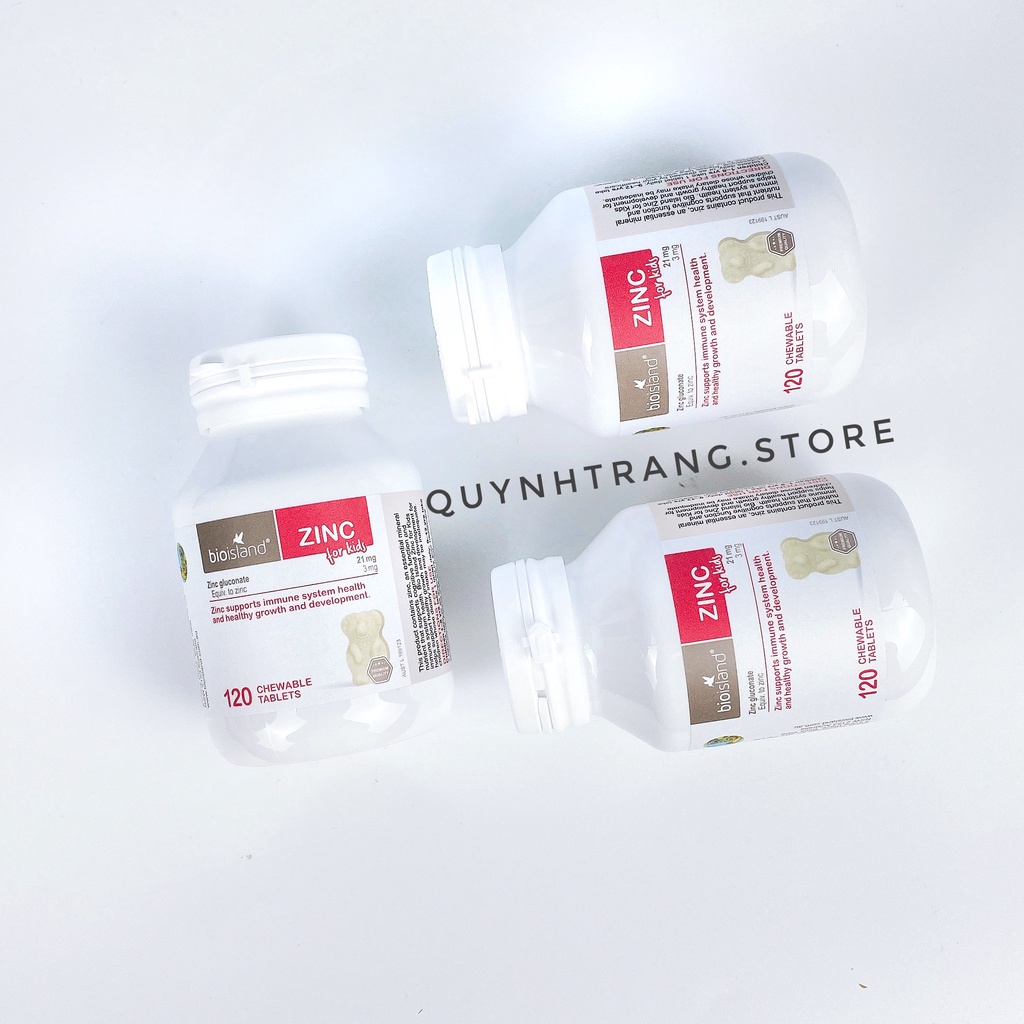 Kẹo nhai Kẽm Bio Island Zinc Úc cho bé