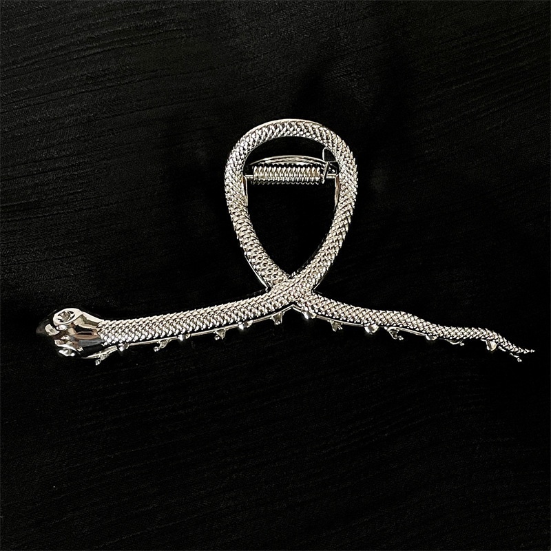 Kẹp Tóc Kim Loại Hình Rắn Cao Cấp Cho Nữ