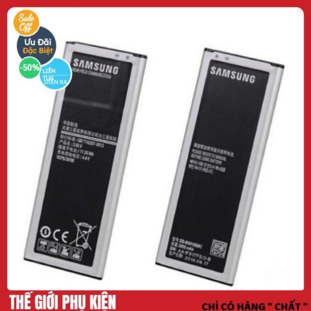 [SHIPNOW] Pin xịn zin Samsung Note 4 2 sim 3000 mAh bh 6 thánh