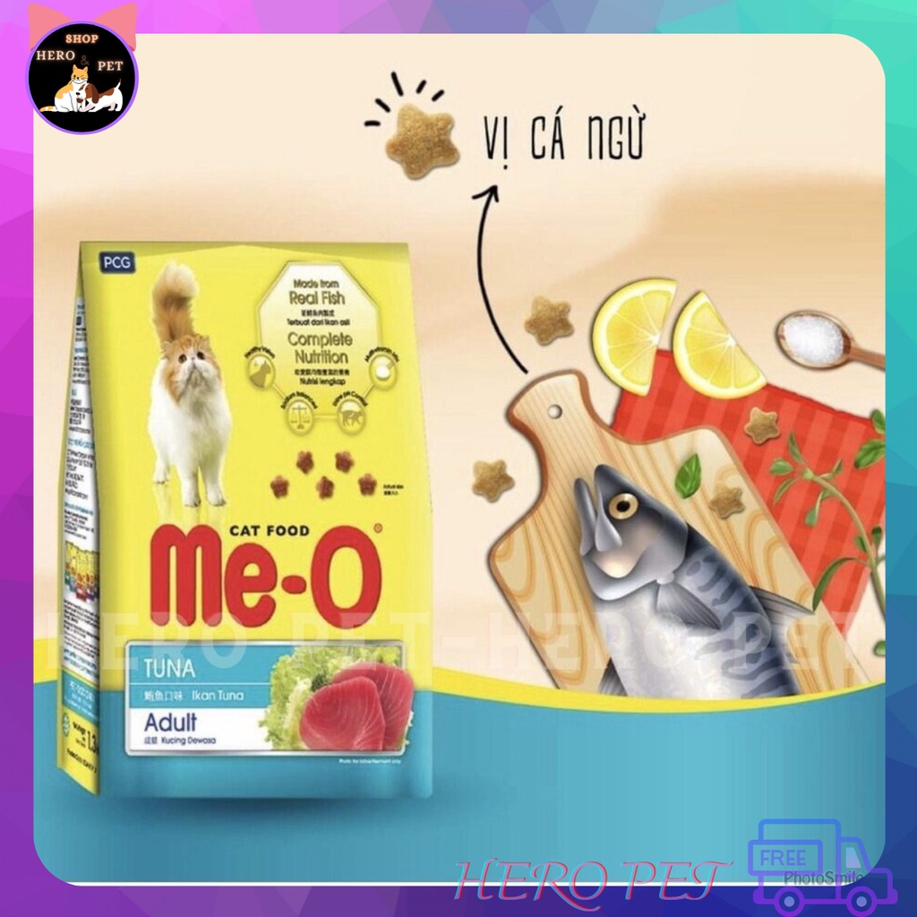 [350g] Thức ăn cho mèo Me-o Đủ vị - Hero Pet