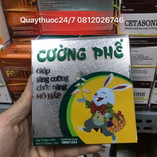 CƯỜNG PHẾ GIẢM HO VIÊM PHẾ QUẢN,TĂNG CƯỜNG CHỨC NĂNG HÔ HẤP (hộp 10 ống date 2021)