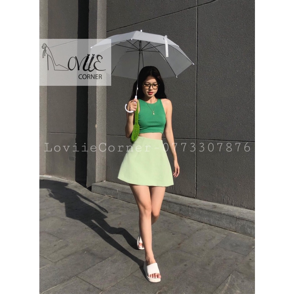 DÉP XUỒNG NỮ LOVIIECORNER - DÉP ĐẾ BẰNG THỜI TRANG QUAI NGANG XÍCH VÀNG - D211014