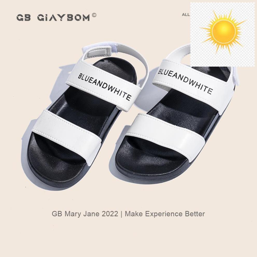 🕵️ Giày Sandal nữ giayBOM quai ngang khóa dán đế cao 3 cm S01 🕵️🕵️
