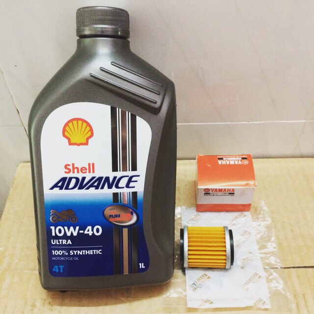 Shell Châu Âu - Nhớt Shell Advance Ultra 10W-40 Fully Synthetic 4T