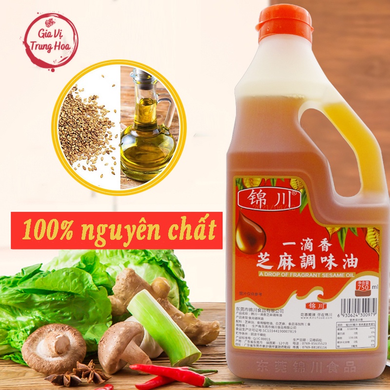 Dầu mè 750ml hãng JinChuan chuẩn vị Trung Hoa