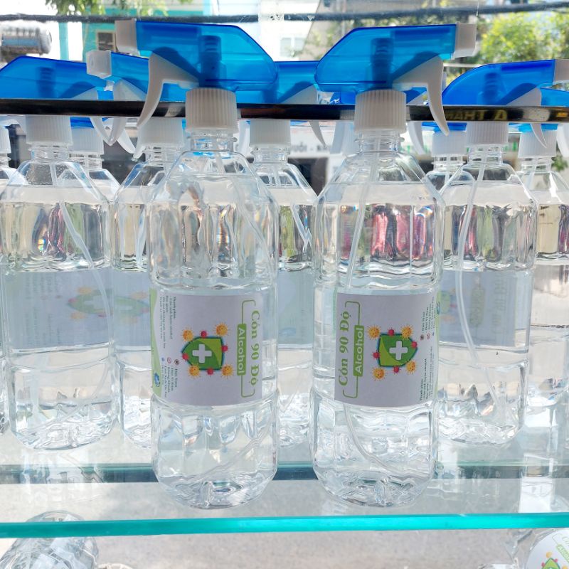 HCM  _ TRỢ GIÁ can 5 lít cồn 70 độ hương bạc hà chuyên dùng để sát khuẩn rửa tay hàng công ty ...