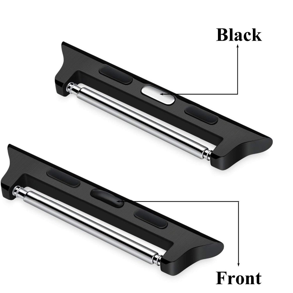 1 Cặp Phụ Kiện Thay Thế Cho Đồng Hồ Thông Minh Apple Watch 6 SE / 5/4/3/2/1 Series 38mm 40 42 44mm