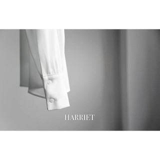 Áo sơ mi nữ trắng cổ nơ Bowtie Harriet