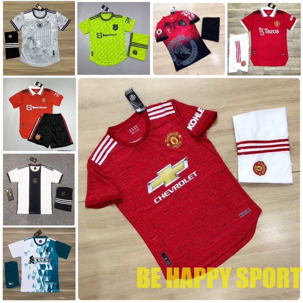 Bộ Quần Áo Bóng Đá Ma_nu Đẹp 2019 🏆 Mới Nhất Cao Cấp Thái Lan - Màu Đỏ Quần Trắng  PP Bởi Be Happy Sport